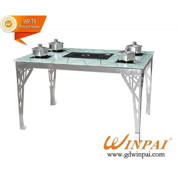 Hot pot tables with grill-WINPAI a series of pot furnace