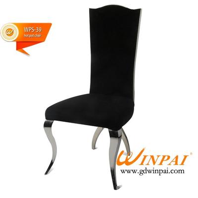 American style hot pot chair comfortable stainless chair for dining room-WINPAI