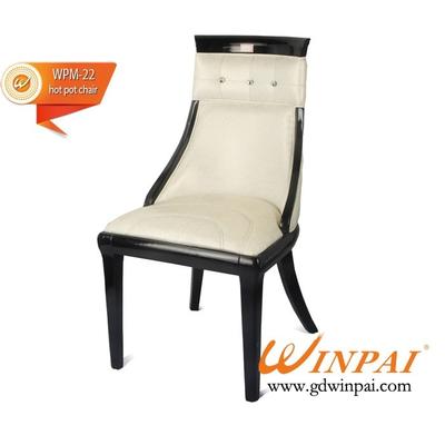Good quality wooden chairs for hot pot restaurant, hotel, banquet, dining places-WINPAI