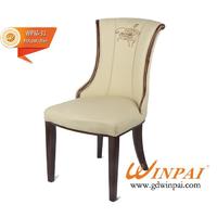 Import wooden dining chair (flannel covered) for banquet, restaurant,party from China -WINPAI