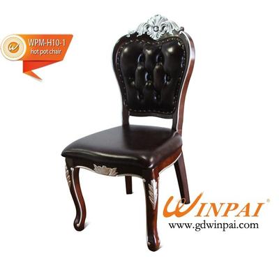 2015 High-end hotel chair,restaurant chair,dining chair-WINPAI Walnut wood chair  