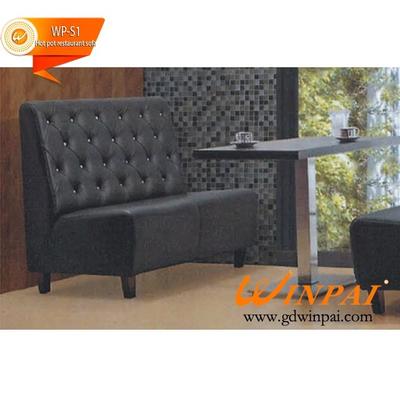 Korean Restaurant, Cafe wood dinette sofa cafe tables and chairs factory –WINPAI