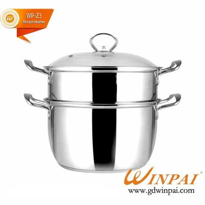Stainless Steel Hot Pot with Steamer of WINPAI