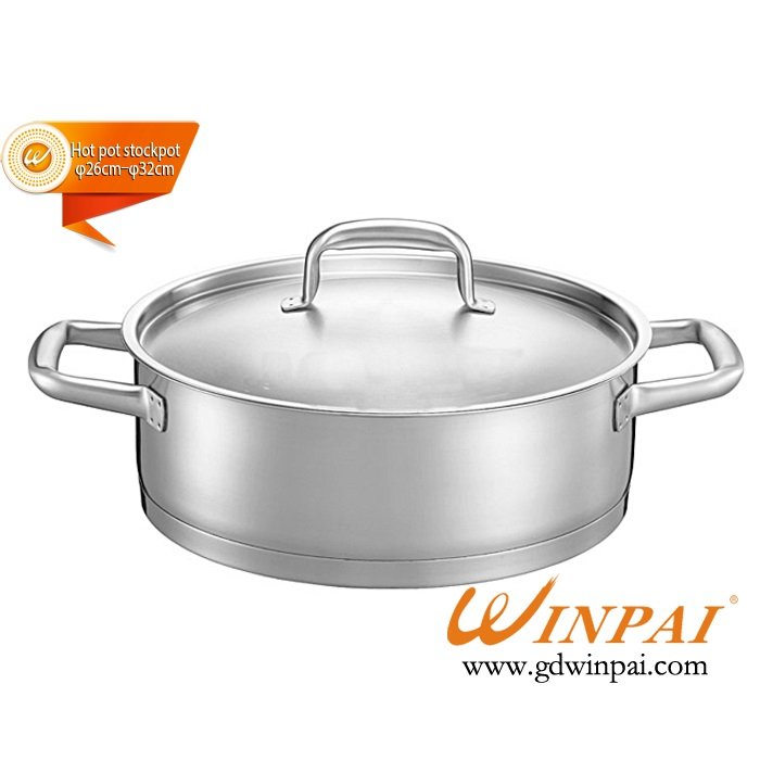 High-end double bottom duck hot pot dish,hot pot soup pot-WINPAI