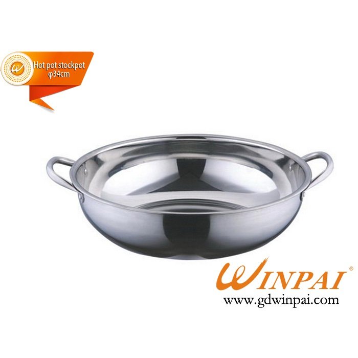 High quality stainless steel soup pot,hot pot stockpot with ears-WINPAI