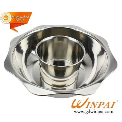 New style stainless steel hot pot stockpot,hot plate cooker pot,soup pot-WINPAI