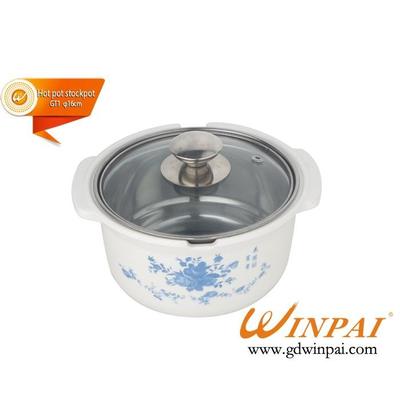 2015 Single Stainless Steel Hot Pot Stockpot produced by WINPAI
