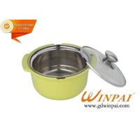 Mini stainless steel soup cooking pot cookware with glass cover-WINPAI