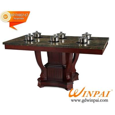 2015 WINPAI Artificial Marble Hop Pot Table