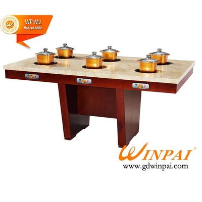 Rectangle restaurant hot pot table in Guangdong,WINPAI